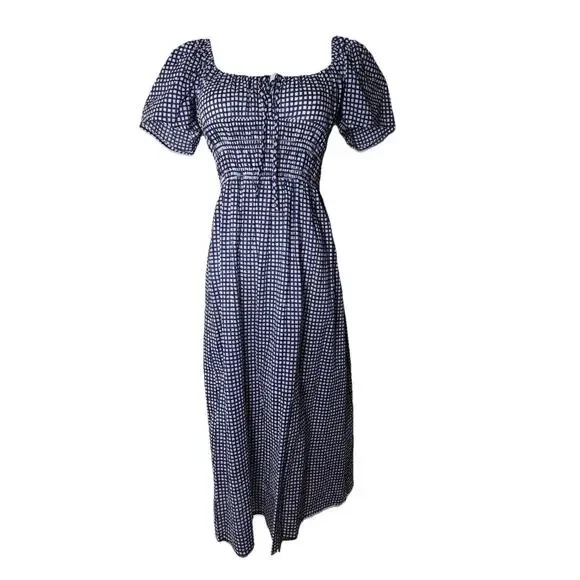 CIAO LUCIA Fiorella Gingham Check Midi Dress Size XXS - Picture 2 of 16